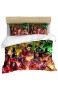 3D Marvel Avengers – Kinder-Bettbezug Iron Man Hulk Captain America und Spiderman – farbechtes Polyester – Jungenzimmer-Dekor (J 135 x 200 cm)
