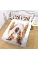 Bedding Tierhund 180X220Cm Bettbezug Für Kinder Jungen Mädchen Bettwäsche-Set Weich Und Angenehme Hypoallergen Mikrofaser