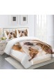 Bedding Tierhund 180X220Cm Bettbezug Für Kinder Jungen Mädchen Bettwäsche-Set Weich Und Angenehme Hypoallergen Mikrofaser