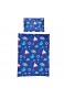 Lumaland Premium Baumwoll Baby- und Kinderbettwäsche mit YKK Reißverschluss 135 x 200 cm mit Kopfkissenbezug 80 x 80 cm Motiv Sailor