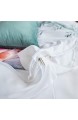 OLDBIAO Bettwäsche 135x200cm 3D Cartoon Einhorn Weiß Kinder Mädchen Bettwaren Soft Gebürstet Bettbezug mit Reißverschluss + 50x75cm Kissenbezug