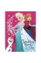 Frozen Eiskönigin Decke XXL Kuscheldecke Anna und ELSA Tagesdecke (Pink 120 x 150 cm)