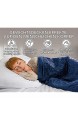 GRAVITY TherapieDecke Gewichtsdecke - Set BLAU Inkl. 2 Bezüge - kuscheligen Standard- und kühlendem Sommerbezug für Erwachsene/Jugendliche Für besseren Schlaf Größe: 155x220 cm 6 kg