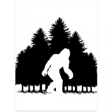 HommomH 152 4 x 203 2 cm große Decke von Bigfoot flauschig gemütlich warm pflegeleicht für Kindersofa maschinenwaschbar Silhouette von Wald Schnee