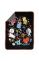 Jay Franco Line Friends BT21 Black & White Doodle Throw Blanket - Measures 46 x 60 inches Kids Bedding - Fade Resistant Super Soft Fleece (Official Line Friends Product)