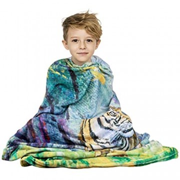 Koltose by Mash Tiger wurfdecke entzückende super-weichen extra Large Tiger Decke für mädchen Jungen Erwachsene Teenager Kinder und Kinder kühlen Fleece Tiger Blanket (50in x 60in)