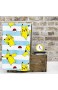 Pokemon Offizieller Jump-Fleece-Überwurf | Pikachu blau & weiß gestreiftes Design super weiche Decke | perfekt für jedes Schlafzimmer blau