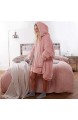 Sienna Hoodie Decke Ultra Plüsch Wearable Sherpa Oversize - Blush