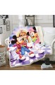WFBZ 3D Decke Mickey Minnie Mouse Decke Aus Fleece Sehr Weich Für Kinder Jungen Erwachsene Für Sofa Wohnzimmer (09 130cm*150cm)