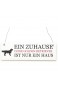 Interluxe Shabby Vintage Schild Türschild EIN ZUHAUSE OHNE GOLDEN Retriever Holzschild Hund Geschenk