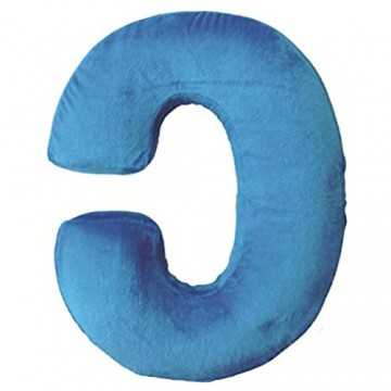iscream / Microbead Fleece-Backed Letter C Initial Pillow