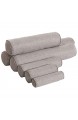 JK Home Zylindrisches Nackenkissen aus Baumwolle/Leinen für Reisen und Schlafen Baumwoll-Leinen beige 20x120cm