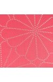 SCHÖNER LEBEN. Wendekissen mit Kederumrandung und Federfüllung Blume pink silberfarbig Samt dunkelrot 50x50cm