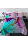 BlessLiving Trendiges Bettdecken-Set in Türkis Rosa Gold Marmor-Muster 3-teiliges Bettwäsche-Set King-Size ultraweiche Bettwäsche für Mädchen Frauen Schlafzimmer leicht und maschinenwaschbar