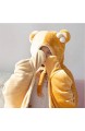 LiuQianBath Bettwäsche-Bettdecke Mikrofaser-Deckenschal mit Cartoon-Hut for Erwachsene Kinder Teenager Warm halten (Color : Brown Bear Size : 85 * 200cm)