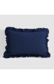 Lush Decor Reyna Bettdecke 2-teiliges Set mit Kissenbezügen Doppelbett XL Marineblau