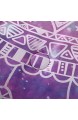 Meeting Story 3-teiliges Bettwäscheset mit Galaxie-Traumfänger-Mandala Bohemian-Stil Bettwäsche-Set (Galaxy-Violett Queen-Size)