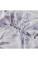 Modern Threads 6-teiliges Steppdecken-Set mit Rüschen Wildblumen Kingsize Weiß/Lila