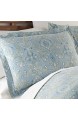 Paisley Grace Collection – Premium-Qualität Ganzjahresdaunen-Alternative Easy Case Übergröße 3-teiliges Bettdecken-Set Full/Queen Blau