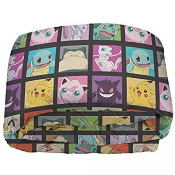 Pokémon Kanto Favorites Doppelbett in einer Tasche Set 162 6 x 218 4 cm mehrfarbig