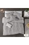Urban Habitat Comforter Modern Contemporary Textured Design All Season Bedding Set Matching Shams Decorative Pillows Full/Queen(88"x92") Paloma 100% Cotton Strip Grey