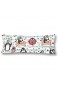 CiCiDi Seitenschläferkissen Kissen-Bezug 40x145 cm Nettes Pinguin nahtloses Muster Atmungsaktives Kissenhüllen mit Reißverschluss Baumwollen und Polyester