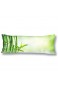 CiCiDi Seitenschläferkissen Kissen-Bezug 40x145 cm Üppige Laubreflexion des grünen Bambus im Wasser Atmungsaktives Kissenhüllen mit Reißverschluss Baumwollen und Polyester