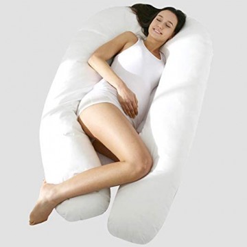 CSDY-Jumbo Seitenschläferkissen Schwangerschaftskissen U Form Körperkissen Seitenschläfer Kissen Full Body Pillow