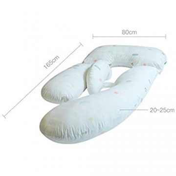 CSDY-U-Förmiges Schwangerschaftskissen Seitenschläferkissen Körperkissen Stillkissen Reißverschluss Body Pillow Lagerungskissen Mit Bezug Aus Baumwolle Abnehmbar Und Waschbar 9