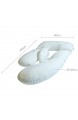 CSDY-U-Förmiges Schwangerschaftskissen Seitenschläferkissen Körperkissen Stillkissen Reißverschluss Body Pillow Lagerungskissen Mit Bezug Aus Baumwolle Abnehmbar Und Waschbar 9