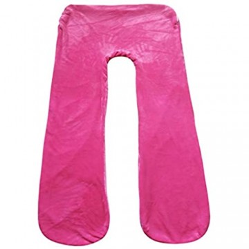 perfk Schwangerschaftskissen Seitenschläferkissen 130 x 70 cm für Schwangere Frauen Seitenschläfer - Rose Rot