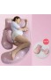 Schwangerschaftskissen Seitenschläferkissen Bauchschläferkissen Für Schwangere U-Förmig Mit Abnehmbarem Und Waschbarem Bezug 3 180 * 80cm