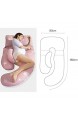 Schwangerschaftskissen Seitenschläferkissen Bauchschläferkissen Für Schwangere U-Förmig Mit Abnehmbarem Und Waschbarem Bezug 3 180 * 80cm