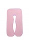 SHANNA Schwangerschaft körper Kissenbezug Baumwolle u Form Mutterschaft Kissenbezug 80 * 155 cm (Lila + Pink)