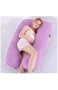 XiuLi Super Luxuriöses U-förmiges Schwangerschaftskissen Seitenschläferkissen Ersetzbaren & Waschbaren Außenbezügen