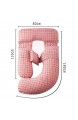 YCKJ-Pillows Schlafmatratze U-förmiges Schwangerschaftskissen und Seitenschläferkissen und waschbar Bezug aus Baumwolle Hochelastische Hohlfaser Füllung 180X80X110CM