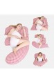 YCKJ-Pillows U-förmiges Schwangerschaftskissen Seitenschläferkissen Lagerungskissen mit Abnehmbarem und Waschbarem Bezug Füllung aus Hohlfaser zur Schlafverbesserung