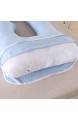 Ylight J-Förmiges Schwangerschaftskissen Seitenschläferkissen Mit Abnehmbarem Und Waschbarem Bezug Unterstützung Für Rücken Bauch Hüften Beine Blau 71inx30inx7in