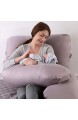 yqs Seitenschläferkissen Schwangerschaftskissen Schwangere Frauen Schlafen Stützkissen Baumwolle Kissen Schwangerschaft Seitenschläfer Bettwäsche Kaffee Khaki
