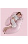 Yumanluo Stillkissen universales Schwangerschaftskissen G-Typ Seitenschlafkissen für Schwangere-Pink U-förmiges Seitenschläferkissen