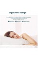 Baytion Latex Kissen Ergonomisches Kissen für Nackenschmerzen zum Schlafen mit Aufbewahrungstasche Kissen für Seitenschläfer und Rückenschläfer[100% Naturlatex][Atmungsaktivität]