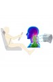 Nackenkissen für Auto-Kopfstütze-Kopfkissen zur Linderung von Nackenschmerzen 100% weicher Memory-Foam Waschbarer Bezug ergonomisches Design verstellbarer Gurt Lebensdauer über 5 Jahre (Grau)