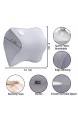 Nackenkissen für Auto-Kopfstütze-Kopfkissen zur Linderung von Nackenschmerzen 100% weicher Memory-Foam Waschbarer Bezug ergonomisches Design verstellbarer Gurt Lebensdauer über 5 Jahre (Grau)