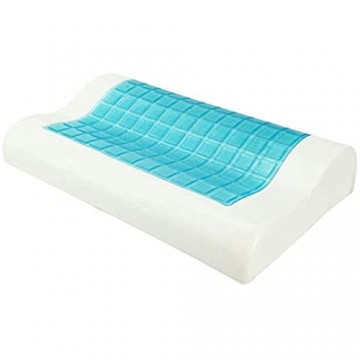 EERR Memory Foam Schlafkissen mit Kühlgel - Wärmeableitung - Ergonomisches Nackenstützkissen Gegen mit Abnehmbarem Waschbarem Kissenbezug für Seiten Rücken Magenschläfer