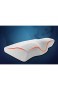 HJXY Memory Foam Pillow Ergonomisches Zervixkissen gegen Nackenschmerzen - orthopädische Schlafkissen - für Seitenschläfer Rücken- und Bauchschläfer mit abwaschbarem Kissenbezug (White)