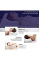 LYHD Orthopädisches Kissen Nackenkissen Memory Foam Kissen für Nacken und Schulter Schmerzen Ergonomisches Kopfkissen Nackenstützkissen für Seitenschläfer und Rückenschläfer