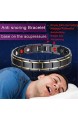ZYFWBDZ Titanium Magnetic Therapy Bracelet Schnarchen zur Verringerung der magnetischen Gesundheit und Anti-Schnarchen-Armband Anion Anti-Schnarchen um den Schlaf zu fördern B