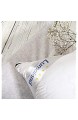 Lumaland Dinkelkissen Kissen gesteppt mit Baumwoll-Bezug Reißverschluss und Dinkelspelz-Füllung in Weiß 40 x 40 cm