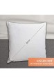 MH Mayaadi Home Premium Kopfkissen - 80 x 80 cm - Hochwertiges Daunenkissen - 100% Baumwolle - Weiche Gänse Daunen Federn - Optimaler Schlafkomfort - Tasche als Zubehör - 1600g