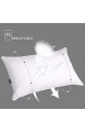 UMI. Essentials Luxuriöse Gänsefeder-/Daunenkissen weich Hotelqualität – 100 % Baumwollbezug 2er-Set (48 x 74 cm)